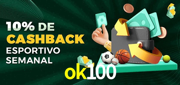 10% de bônus de cashback na ok100